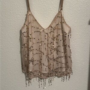 V neck sequin cami